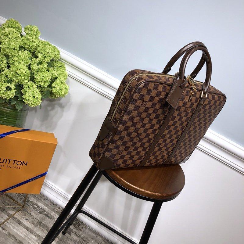 Louis Vuitton Checkered Canvas Briefcase