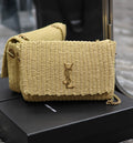YSL Kate in Raffia Shoulder Bag