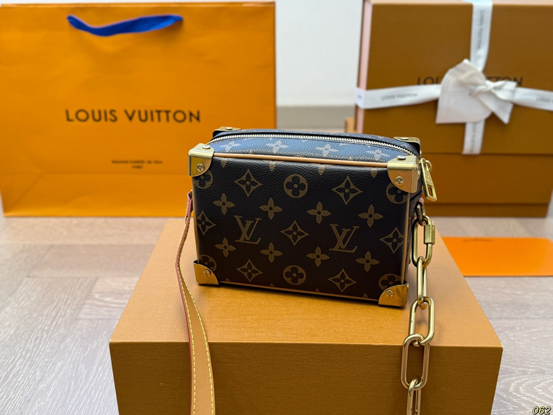 Louis Vuitton LV Soft Trunk Box Bag Satchel Bag - Brown
