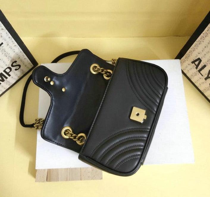 Gucci GG Marmont Matelassé Mini Bag - Black
