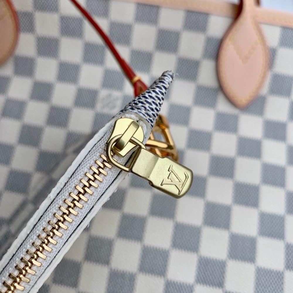 Louis Vuitton Neverfull MM Damier Azur Beige Tote Bag