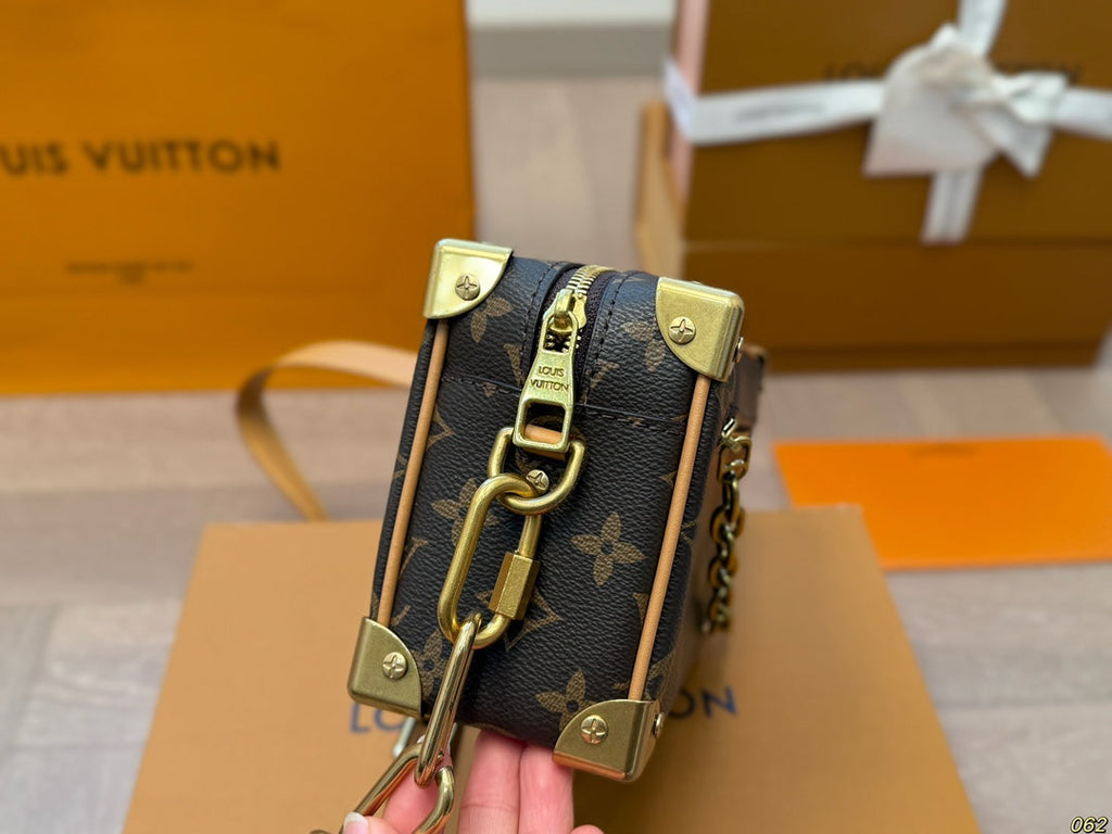 Louis Vuitton LV Soft Trunk Box Bag Satchel Bag - Brown