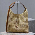 Saint Laurent YSL Raffia Tote Bag