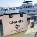 Chanel Deauville Tote Bag - White
