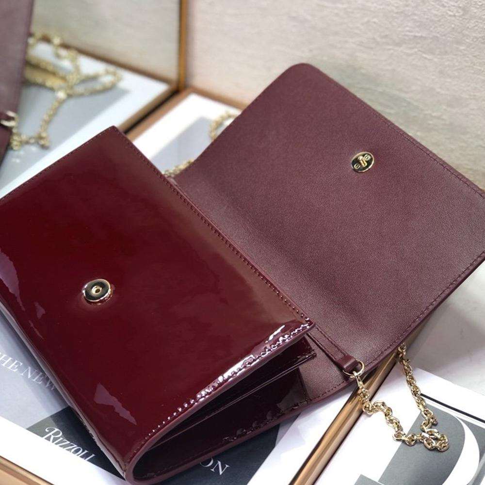 Dior 30 Montaigne Pouch - Maroon