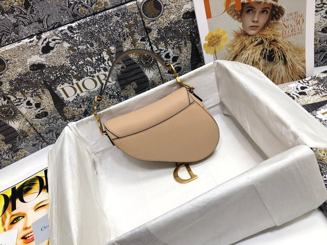 Dior Saddle Small Nude Color Saddle Bag