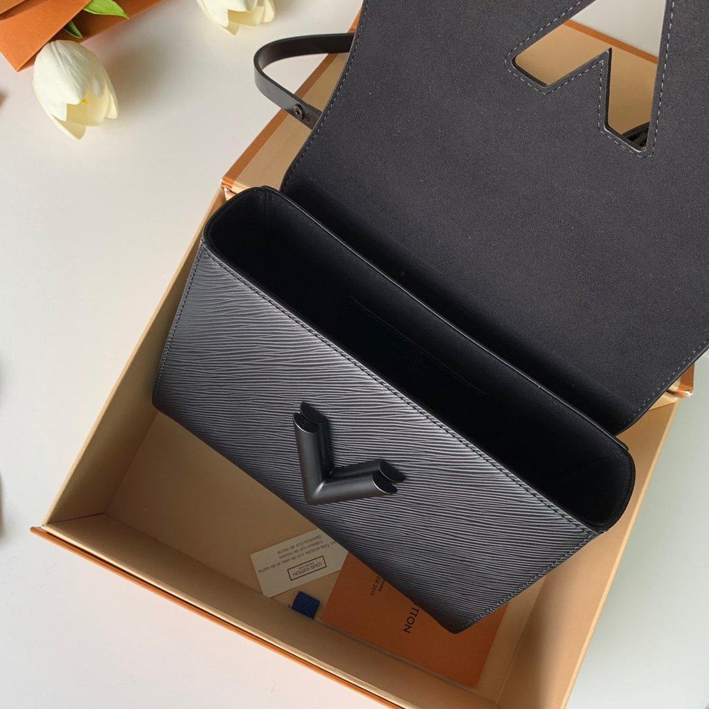 Louis Vuitton Twist MM Black Handbag