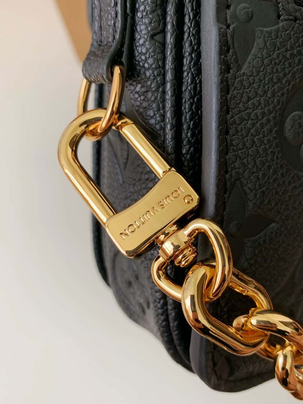 Louis Vuitton Monogram Empreinte Handbag - Black