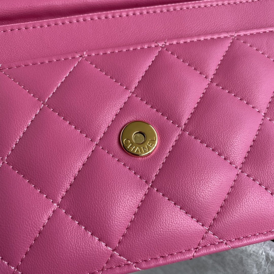 Chanel Wallet On Chain Pink