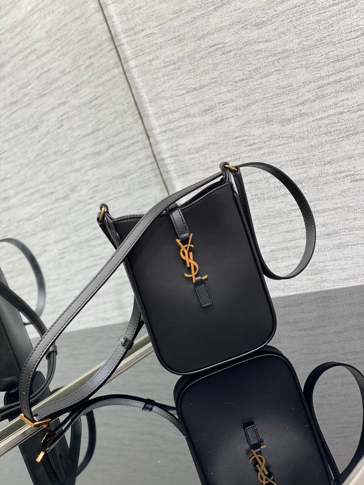 YSL Le 5 a 7 Mini Black Bag