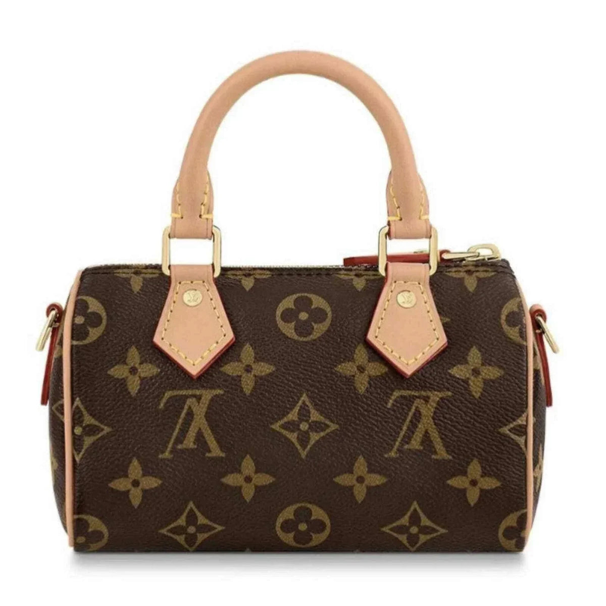 LV Nano Speedy Mini Brown Monogram Handbag