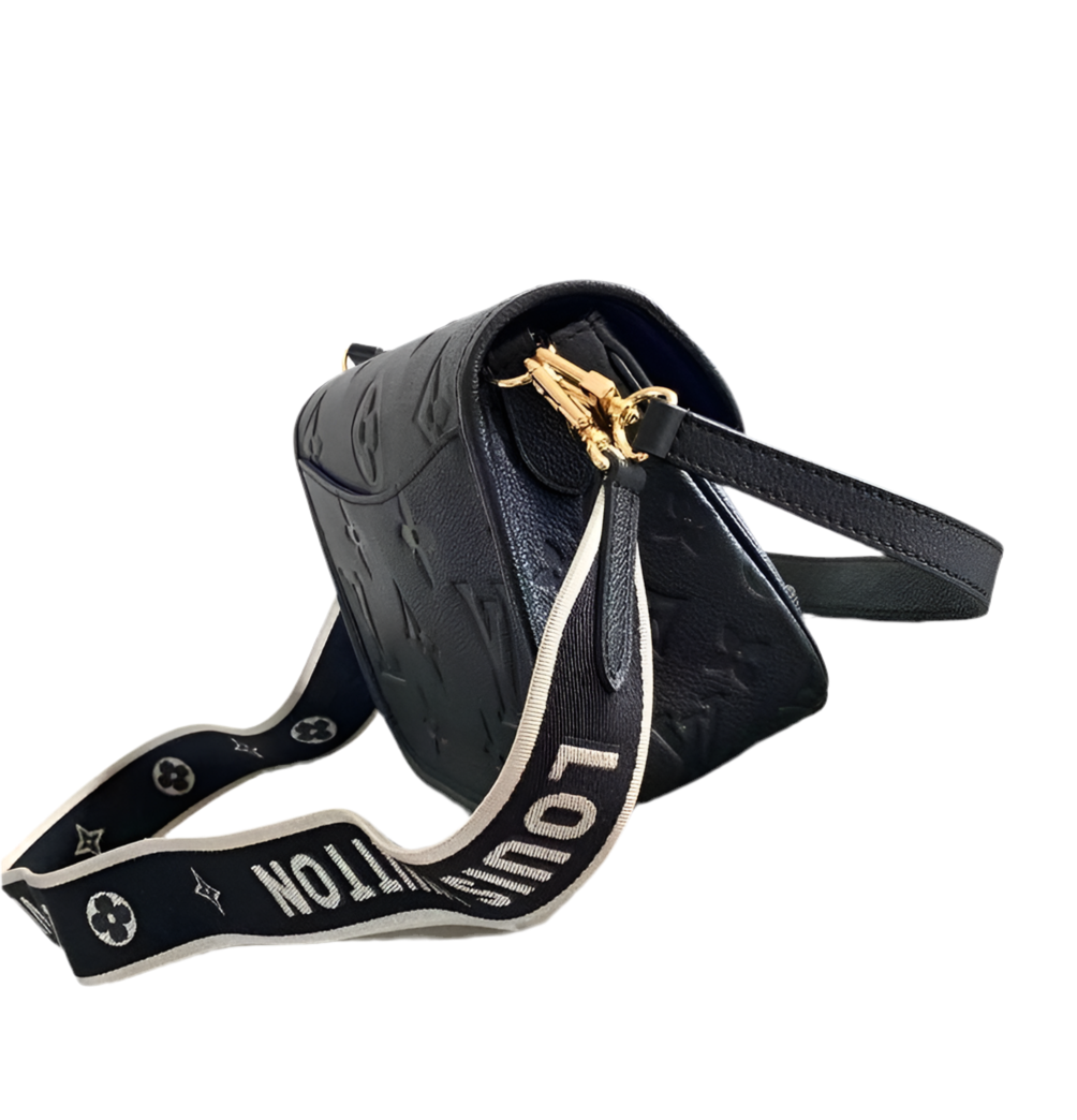 Louis Vuitton Diane Monogram Empreinte Black Satchel Bag