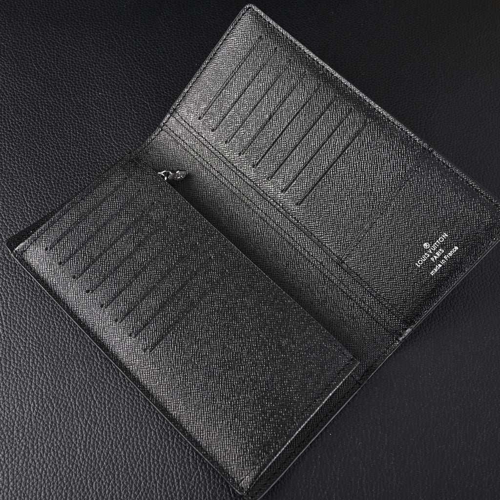 Louis Vuitton Brazza Wallet – Monogram Eclipse Canvas Long Bifold (M61697) - Classic LV Monogram Brown