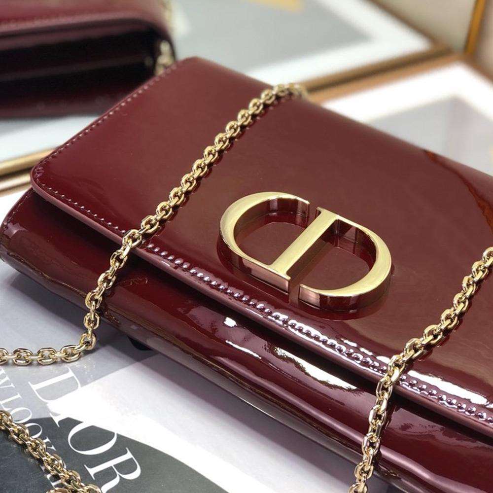Dior 30 Montaigne Pouch - Maroon