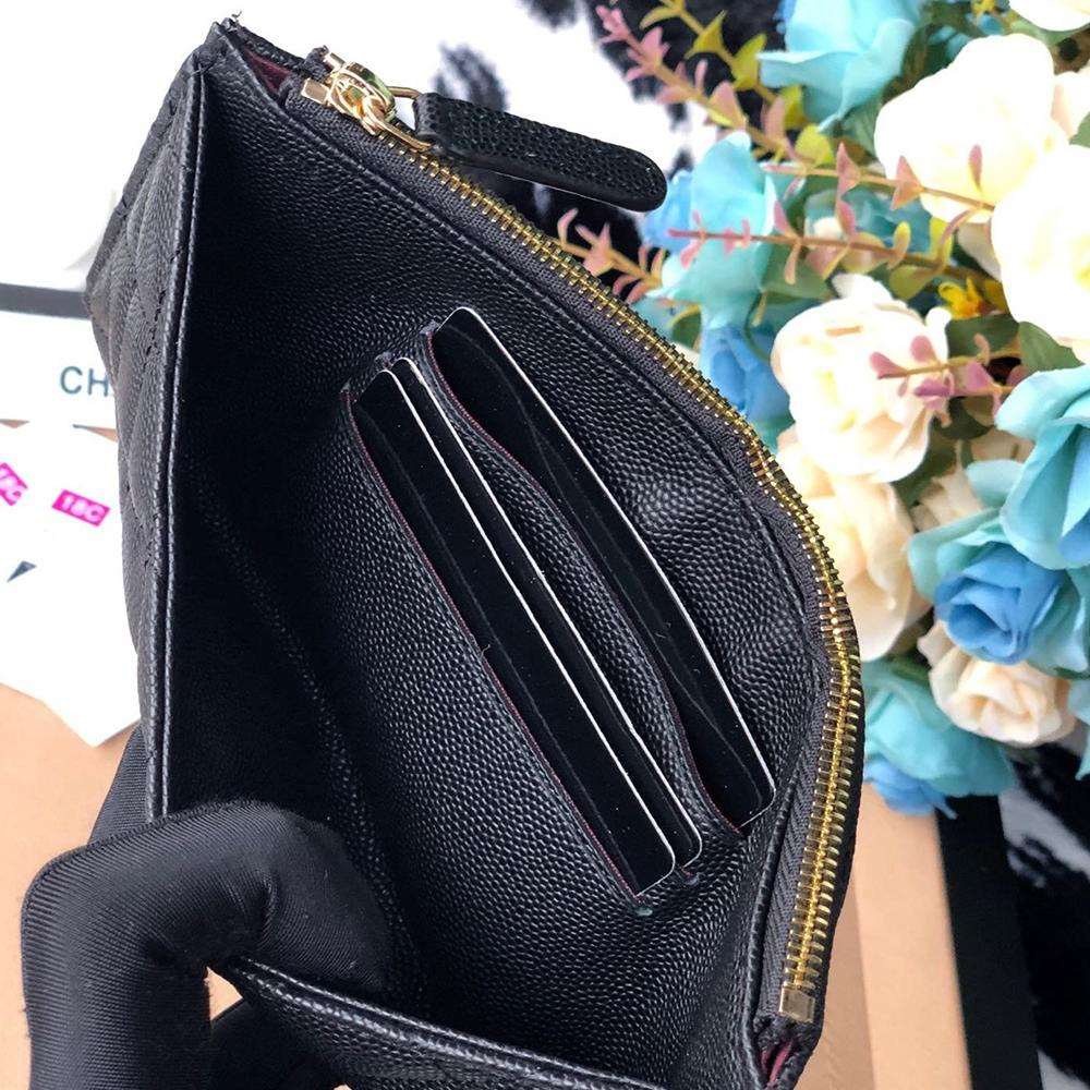 Chanel Caviar Quilted Classic Zip Pouch