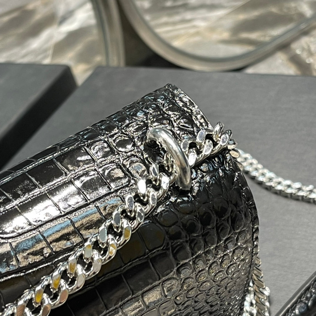YSL Sunset Bag 422906 - Black