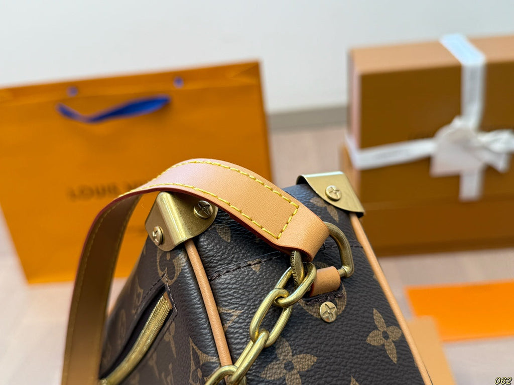 Louis Vuitton LV Soft Trunk Box Bag Satchel Bag - Brown