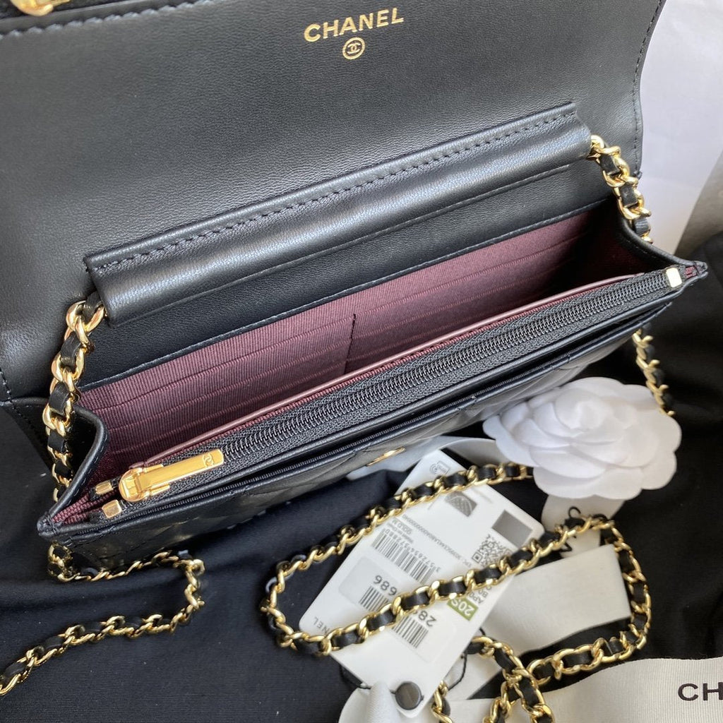 Chanel Wallet On Chain WOC Black Lambskin - Classic Black