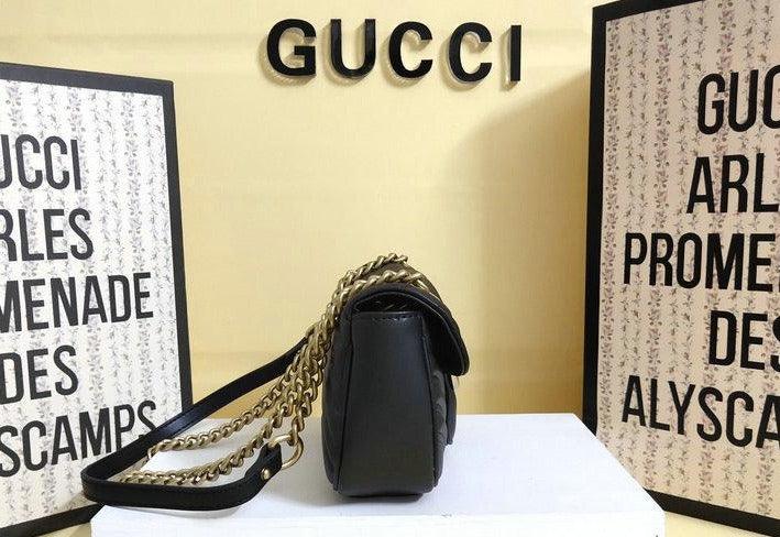 Gucci GG Marmont Matelassé Mini Bag - Black