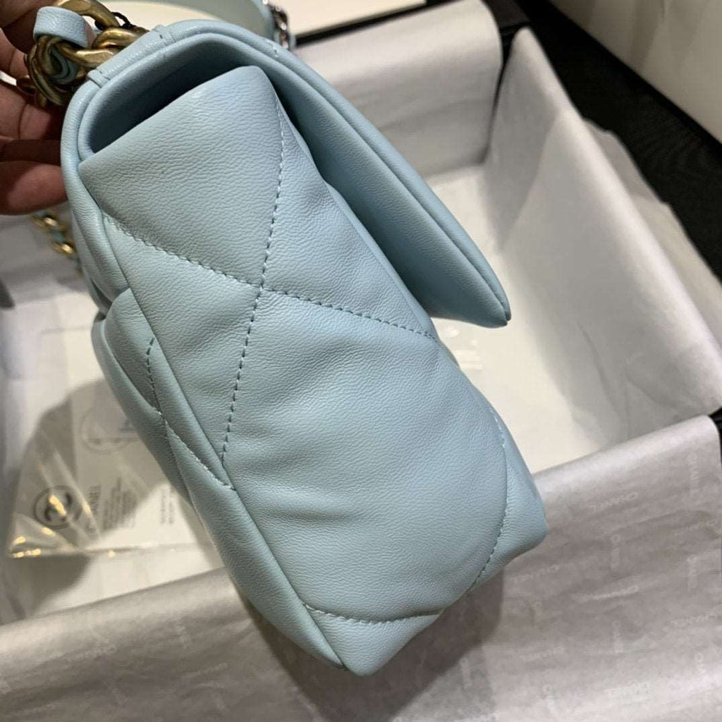 Chanel 19 Small Flap Bag Tiffany Blue