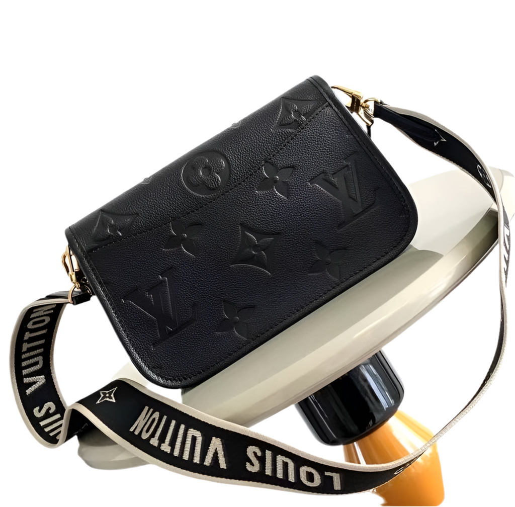 Louis Vuitton Diane Monogram Empreinte Black Satchel Bag
