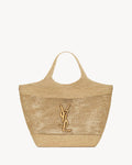 YSL Icare in Raffia Handbag