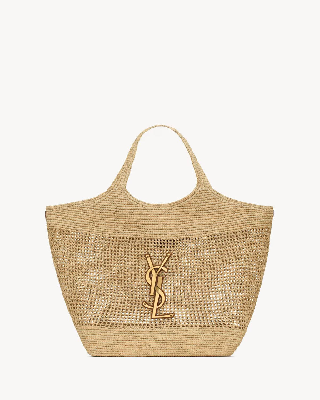 YSL - Icare in Raffia Handbag