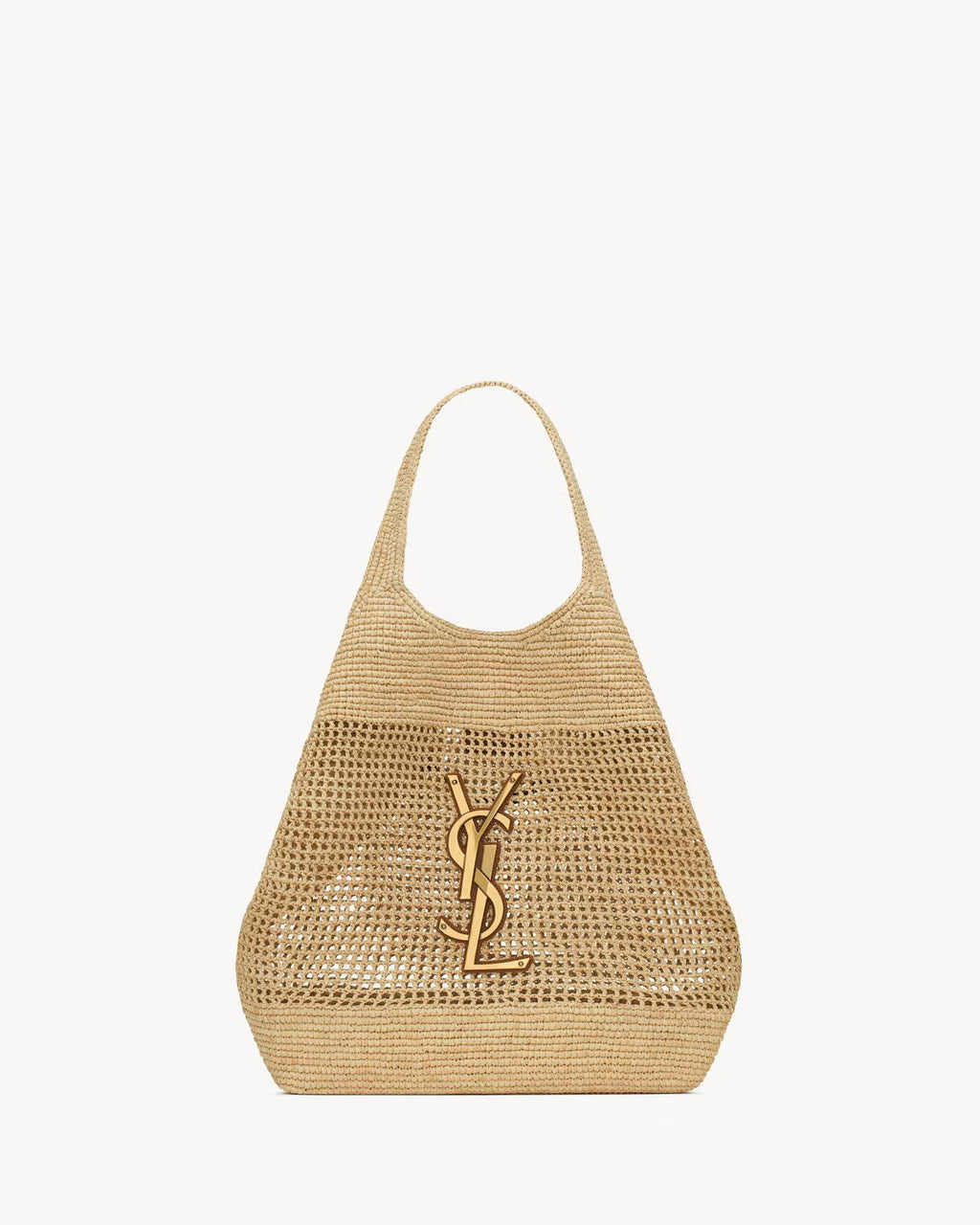 YSL - Icare in Raffia Handbag