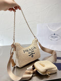Prada Handbag Re-Edition 2005 Bag 8.3X7X2.3Inch - Beige
