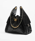 Chanel Mini 25 Quilted Leather Handle Shoulder Bag with Chain Strap