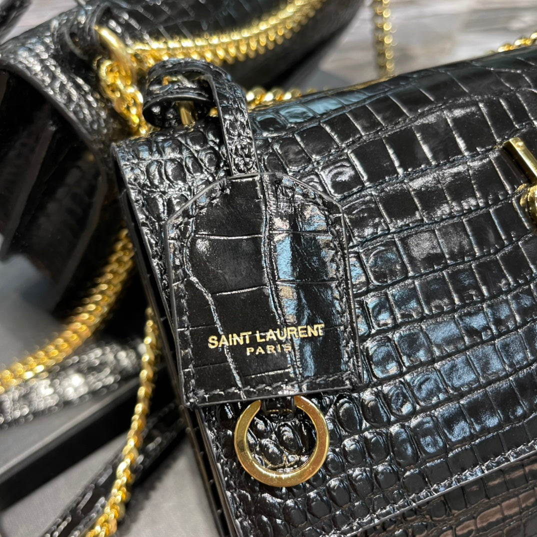 YSL Sunset Bag Small - Black