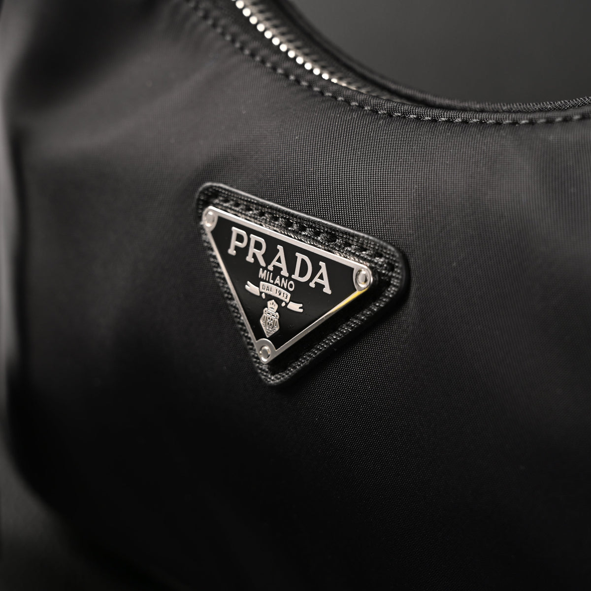 Prada Re-Edition 2005 Nylon Shoulder Bag – Black - Black with Silver-Tone Hardware