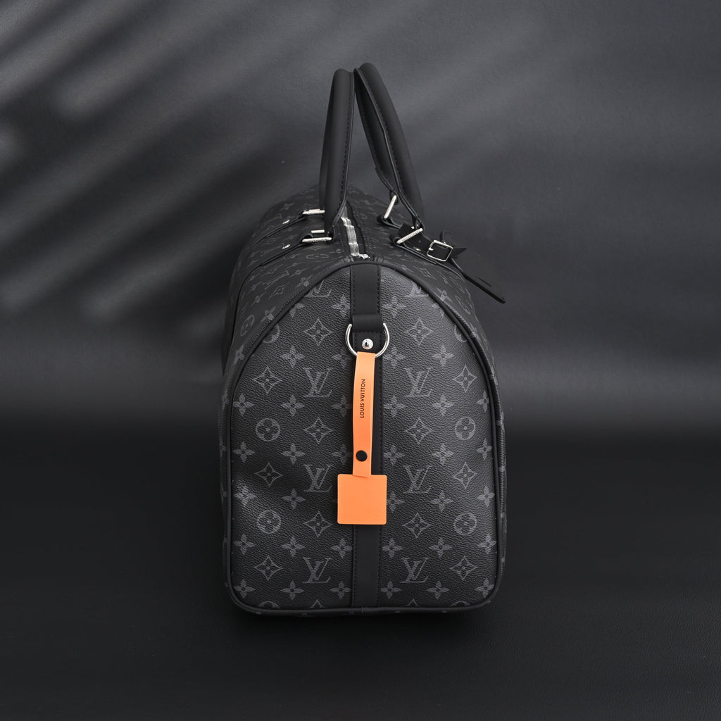 Louis Vuitton Keepall Bandoulière 50 Monogram Eclipse Travel Bag