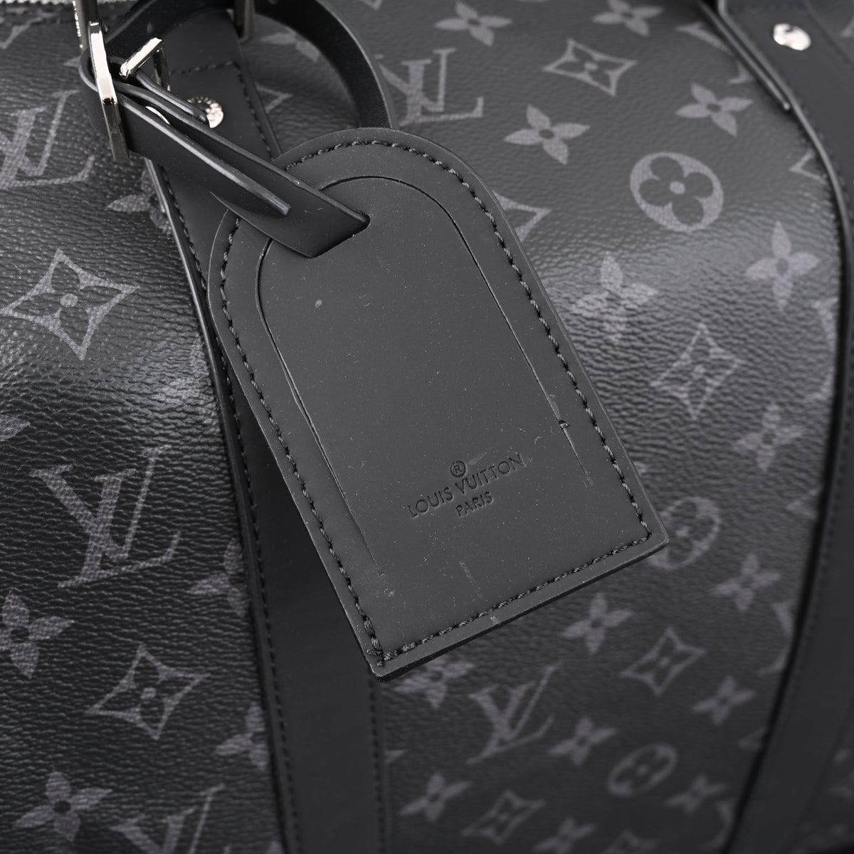 Louis Vuitton Keepall Bandoulière 50 Monogram Eclipse Travel Bag