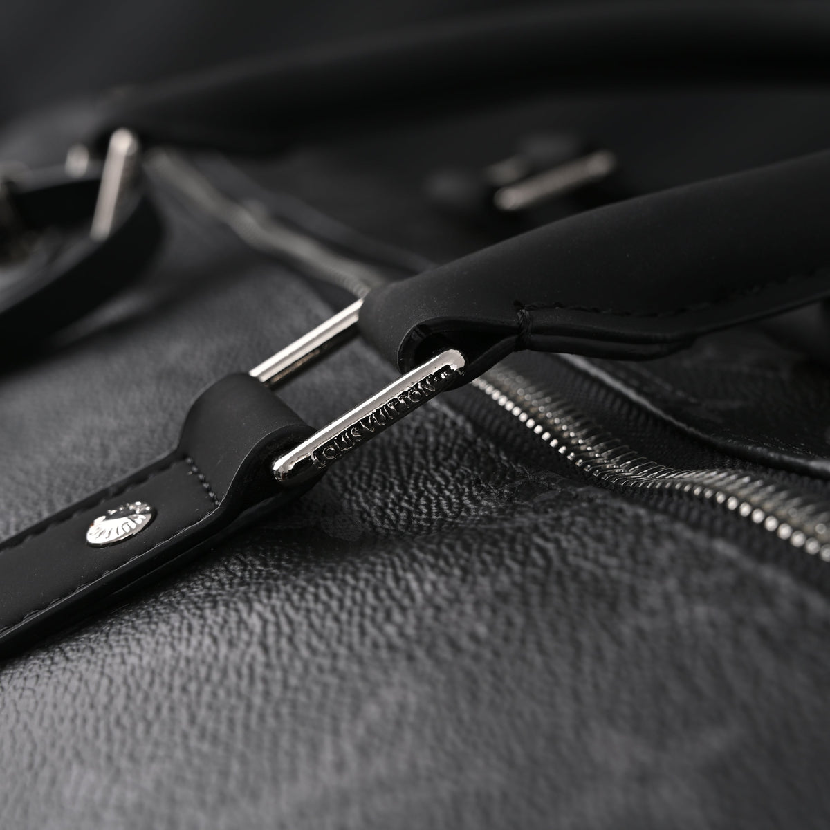 Louis Vuitton Keepall Bandoulière 50 Monogram Eclipse Travel Bag