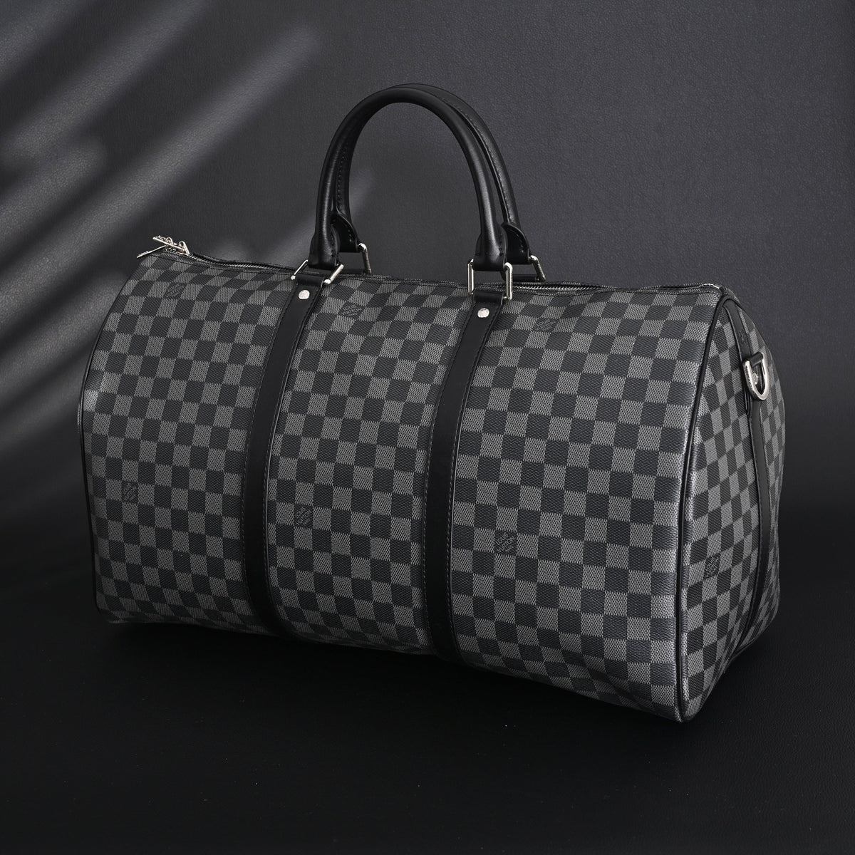 Louis Vuitton Keepall Bandoulière 45 Damier Graphite Canvas Travel Bag