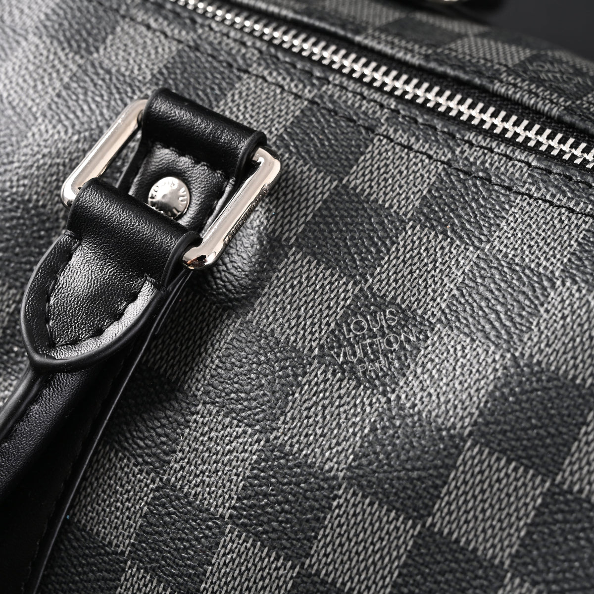 Louis Vuitton Keepall Bandoulière 45 Damier Graphite Canvas Travel Bag
