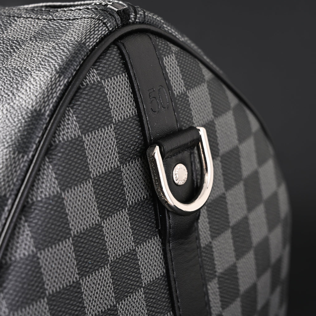Louis Vuitton Keepall Bandoulière 45 Damier Graphite Canvas Travel Bag