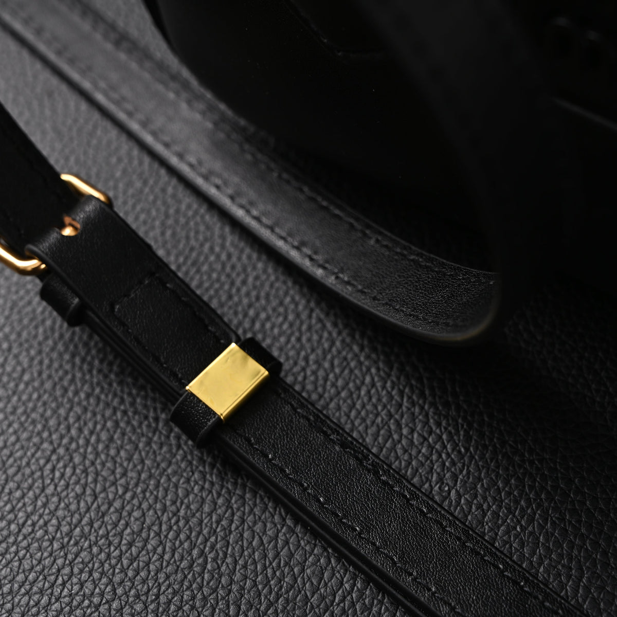 Miu Miu Black Matelassé Leather Satchel Bag – Mini Top Handle - Black with Gold-Tone Accents