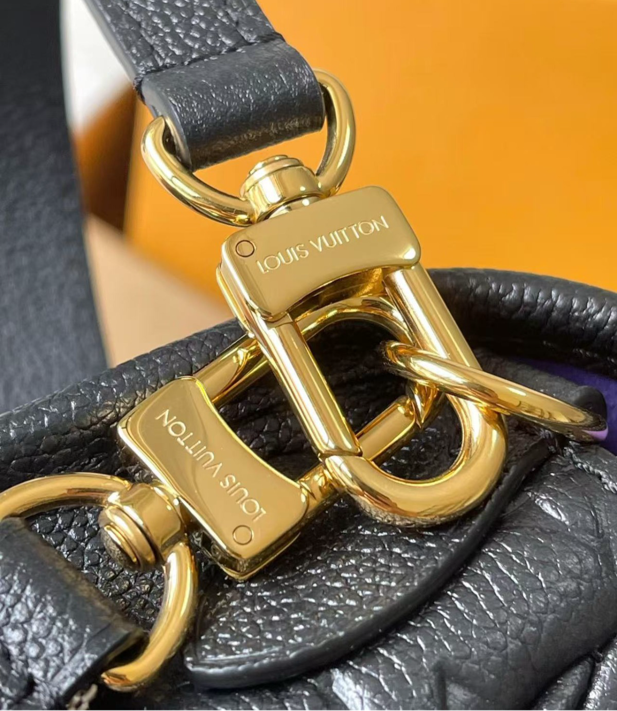 Louis Vuitton Diane Monogram Empreinte Black Satchel Bag