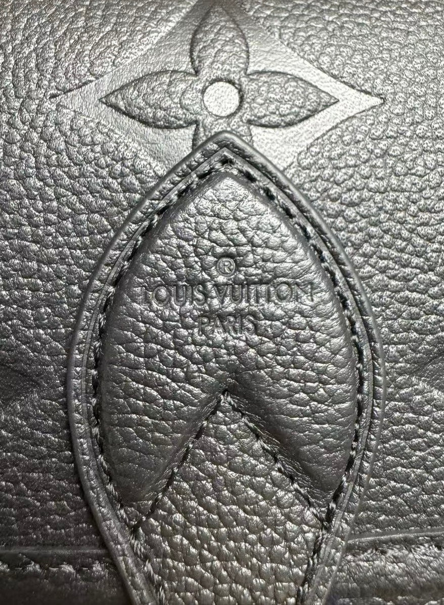 Louis Vuitton Diane Monogram Empreinte Black Satchel Bag