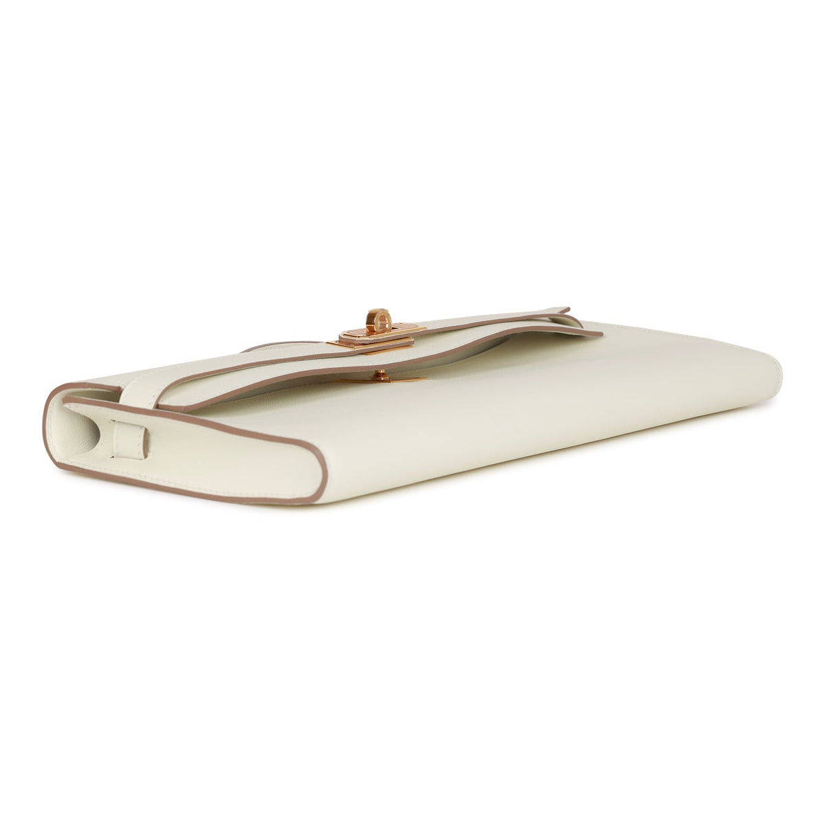 Hermès Kelly Cut Mushroom Swift Gold Hardware Clutch