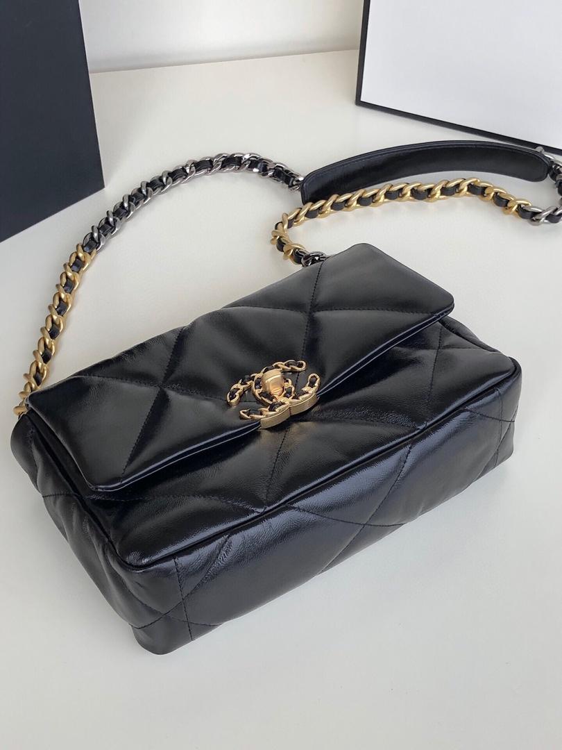 Chanel 19 Large Flap Bag Black