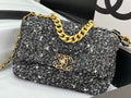 Chanel 19 Small Black and White Orea Tweed Handbag