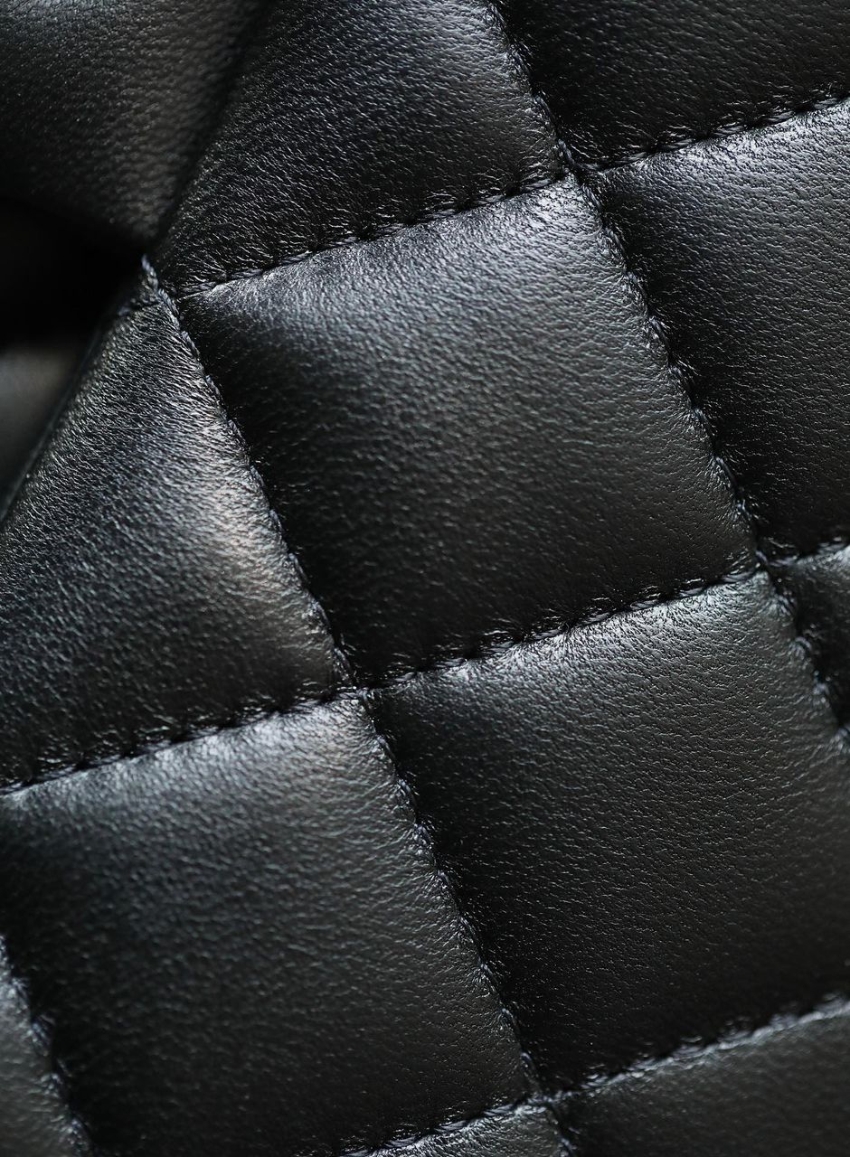Chanel Timeless Classic Flap Bag Silver Hardware - Black