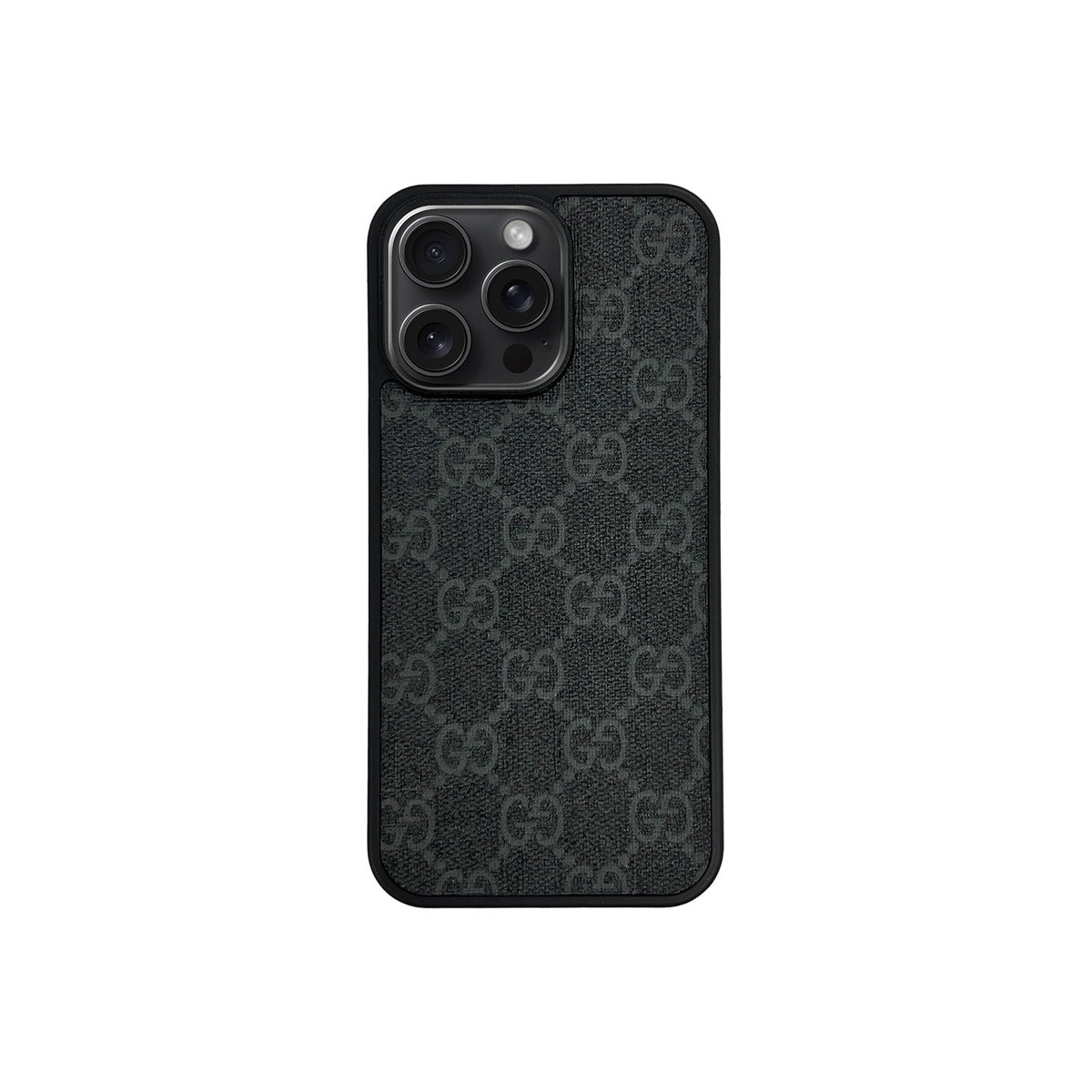 GG Black Monogram iPhone Case