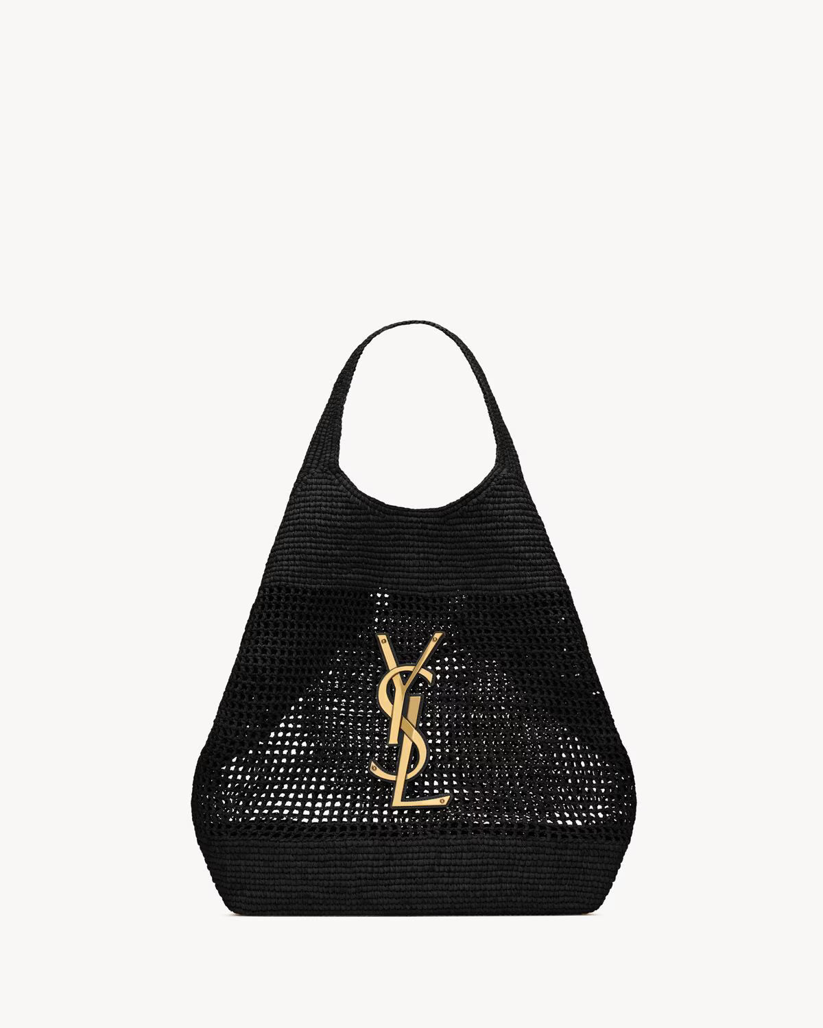 YSL Icare in Raffia Handbag