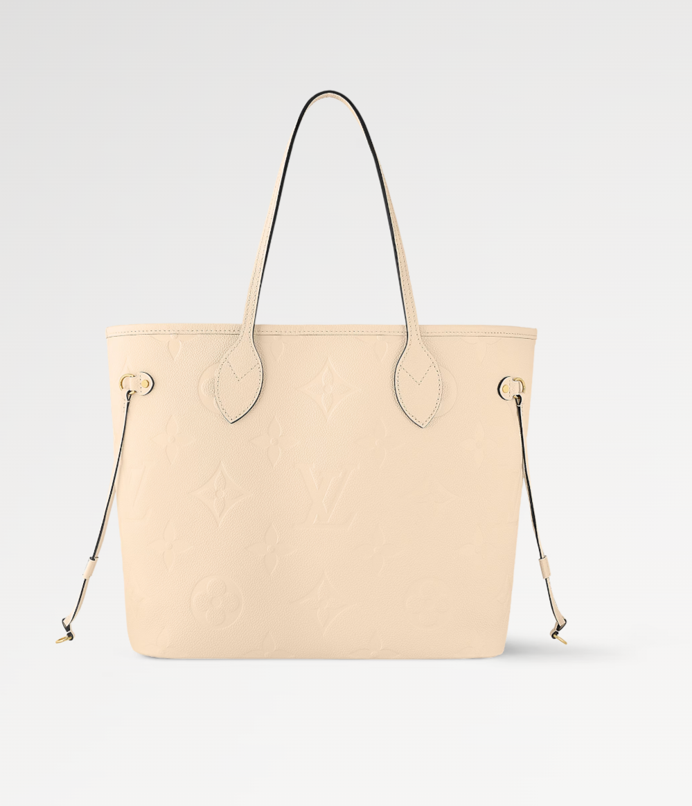Louis Vuitton Neverfull MM Crème Beige Tote Bag