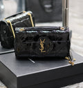 YSL Jaime Patent Black Bag