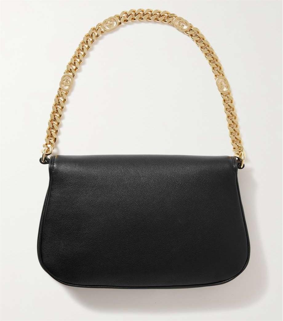 Gucci New Blondie Leather Shoulder Bag - Black